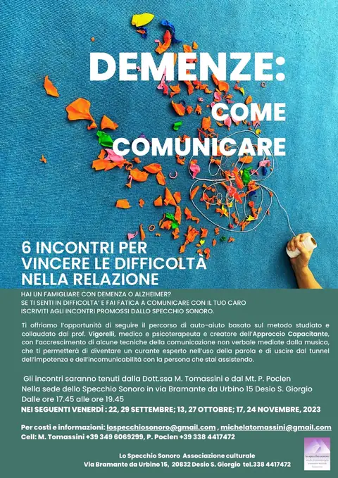 Volantino: Demenze, come comunicare